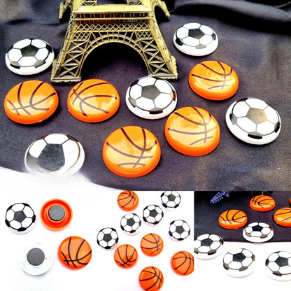 Basketball &amp; Football Refrigerator Magnets
