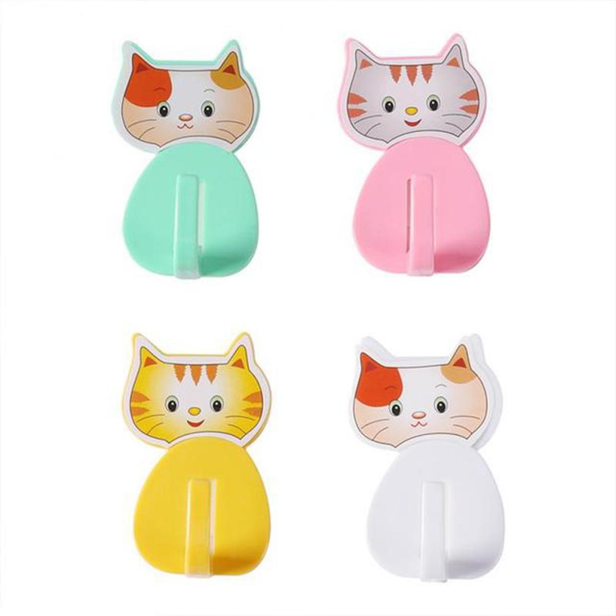 12 Pcs Cat Kitty Wall Hooks